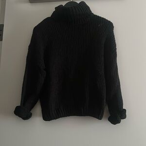Free People Chunky knit turtleneck sweater size S